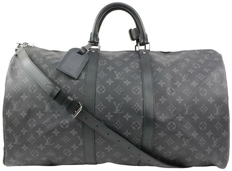 grey lv duffle bag